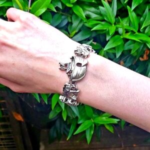 Noah's Arc Silver-Tone Slide Bracelet